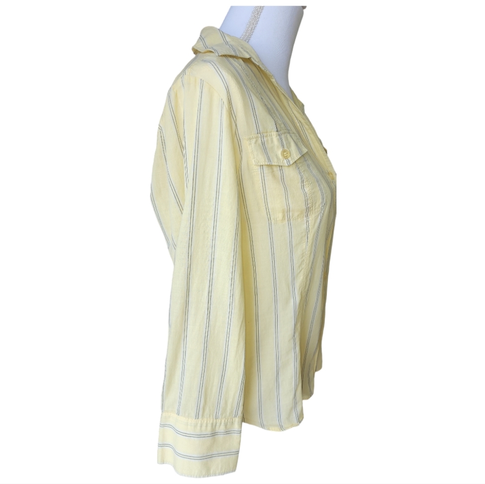 New York & Company Women's Collared Shirt, Front Button Down Closure, Si… - Picture 12 of 15